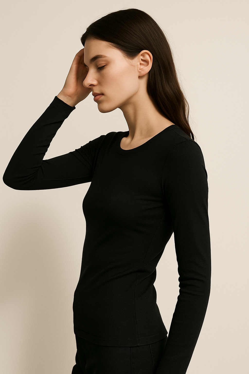 Elise | Long Sleeve Jersey Top