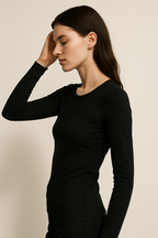 Elise | Long Sleeve Jersey Top